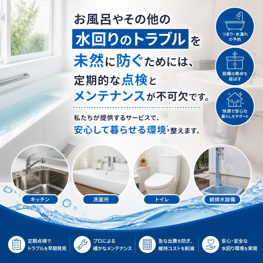 水回りトラブルを未然に防ぐために